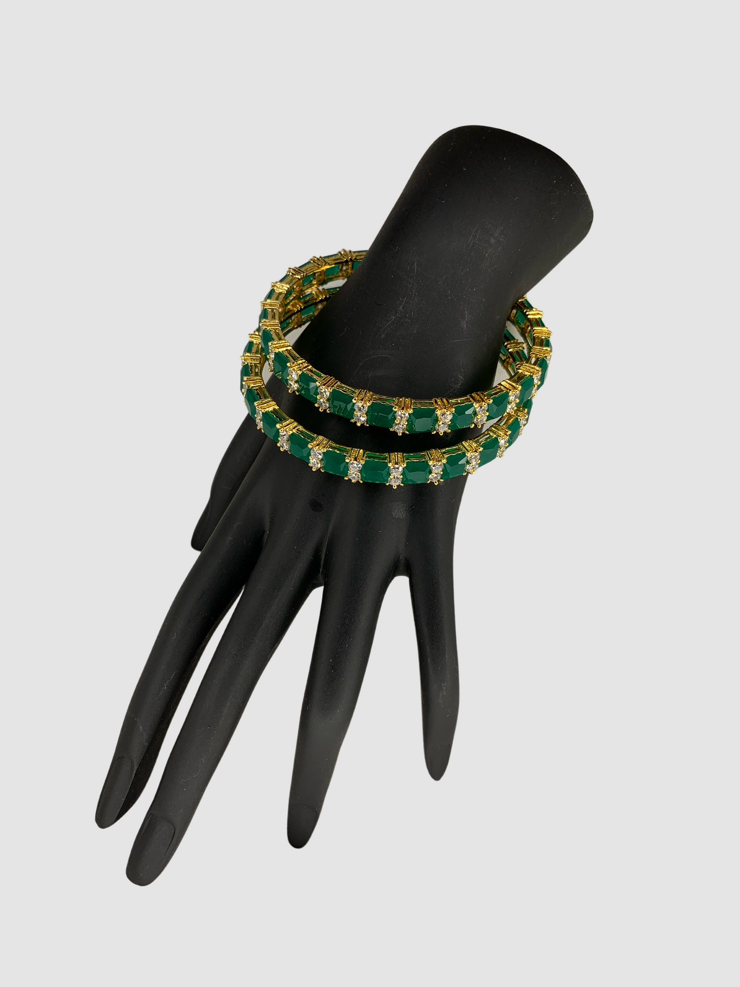 Cz studded with green